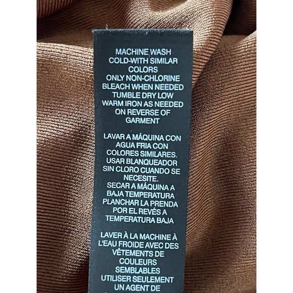 Chico's Travelers Collection Size Large (2) Slinky Stretchy Brown Tank Top - Picture 4 of 5